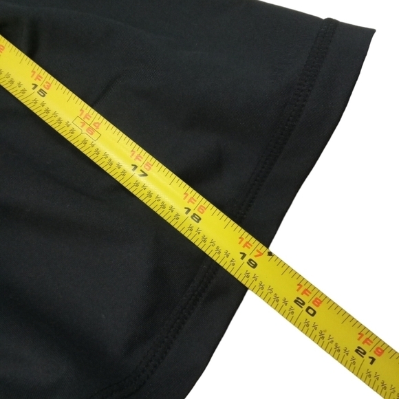 Hu-Nu Cross Back Black Grey Performance Exercise Workout Tank with Peplum SZ S - Picture 7 of 8